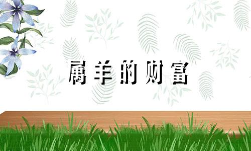 属羊的财富 属羊旺财方法