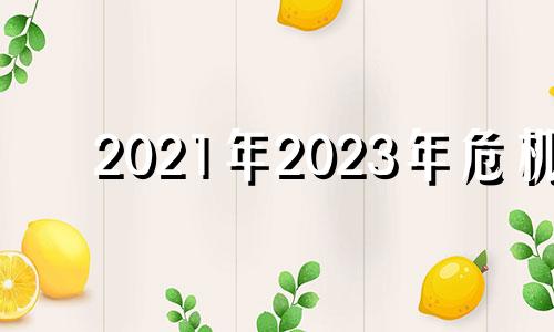 2021年2023年危机 2023年会有什么灾难发生