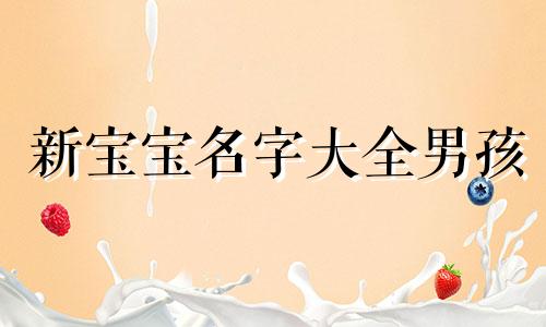 新宝宝名字大全男孩 新宝宝名字2020