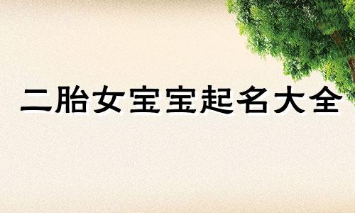 二胎女宝宝起名大全 二胎宝宝起名宝典