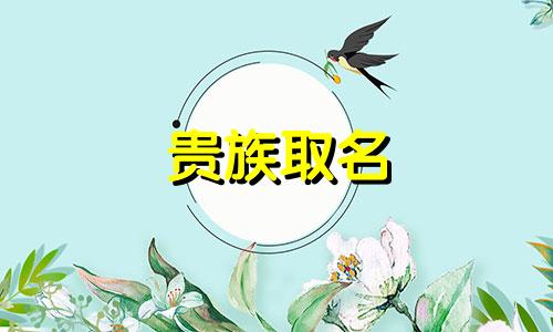 贵族取名 贵族气质名字