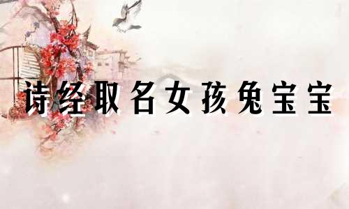 诗经取名女孩兔宝宝 诗经取名女孩鸡年宝宝
