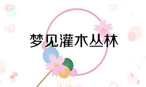 梦见灌木丛林 梦见躲在灌木丛