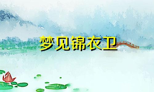 梦见锦衣卫 梦见锦衣玉食