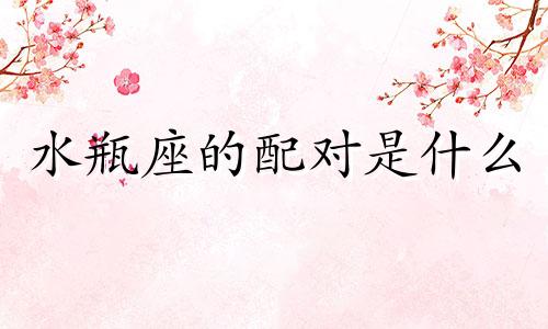 水瓶座的配对是什么 水瓶座配对指数表